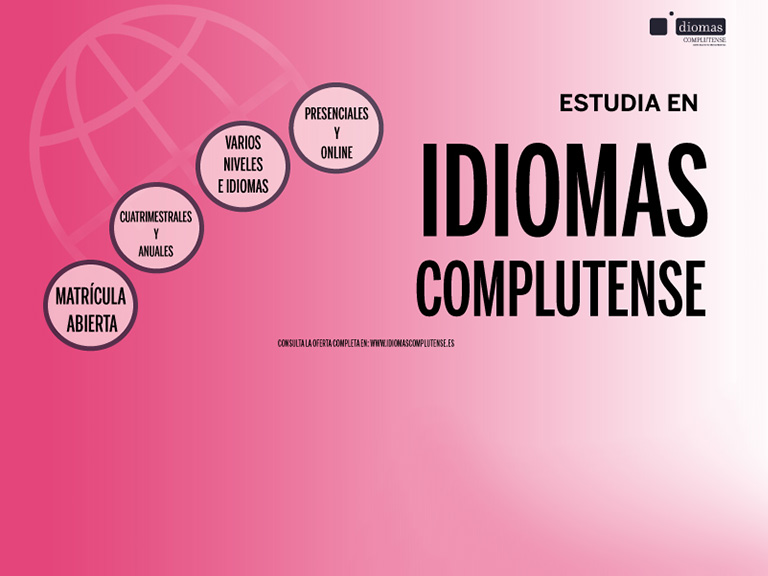 ¡Matrícula abierta para los cursos de Idiomas Complutense 2025-26!