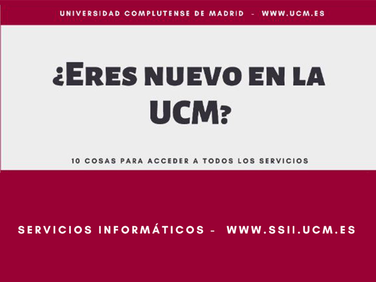 ¿Eres Nuevo en la UCM?