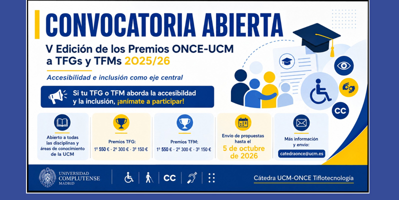 PREMIOS CÁTEDRA ONCE TFGs Y TFMs 2025/26