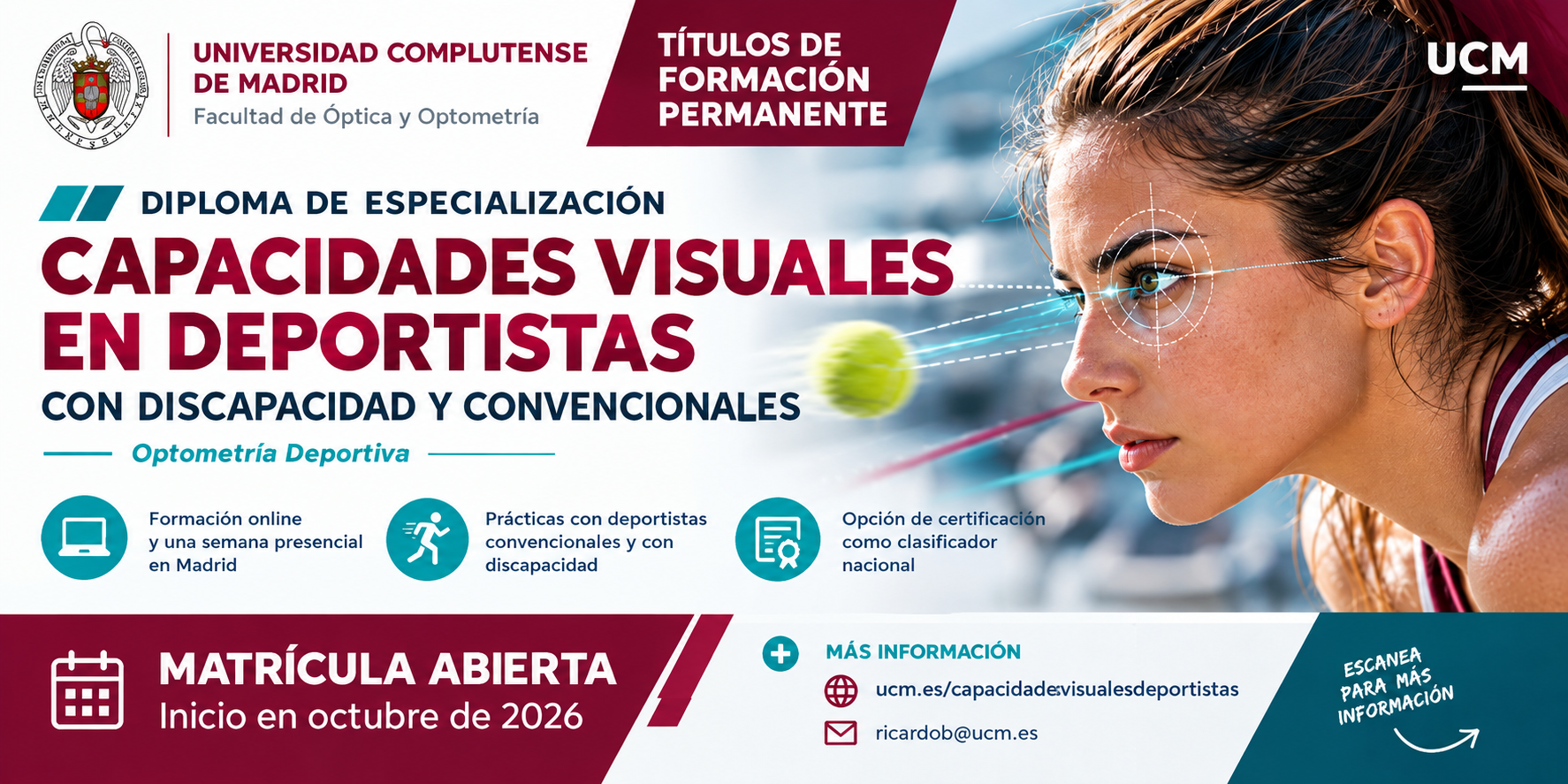 DIPLOMA ESPECIALIZACIÓN OPTOMETRÍA DEPORTIVA