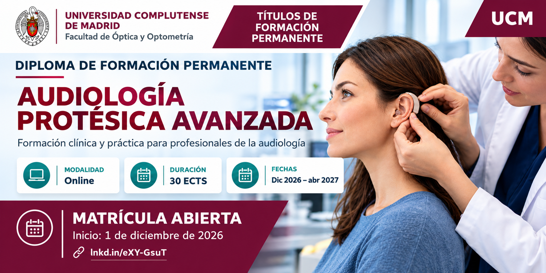 DIPLOMA DE ESPECIALIZACIÓN AUDIOLOGÍA PROTÉSICA